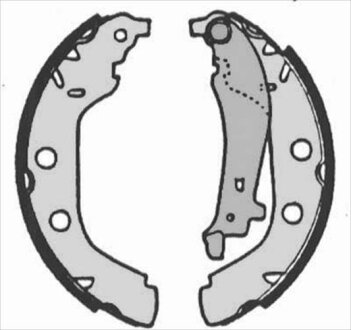 Колодки тормозные барабанные, комплект STARLINE BC 07180