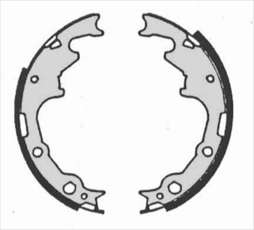 Колодки тормозные барабанные, комплект STARLINE BC 07240