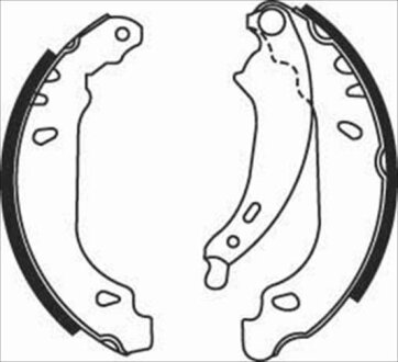 Колодки тормозные барабанные, комплект STARLINE BC 07490