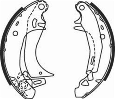 Колодки тормозные барабанные, комплект STARLINE BC 07570