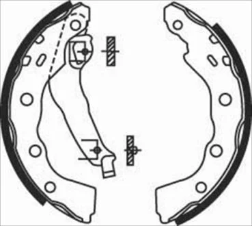 Колодки тормозные барабанные, комплект STARLINE BC 07740