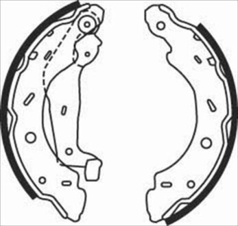 Колодки тормозные барабанные, комплект STARLINE BC 07750