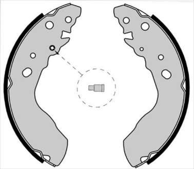 Колодки тормозные барабанные, комплект STARLINE BC 07770