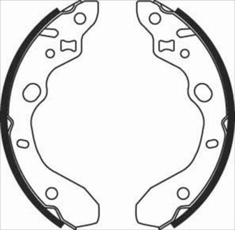 Колодки тормозные барабанные, комплект STARLINE BC 07910