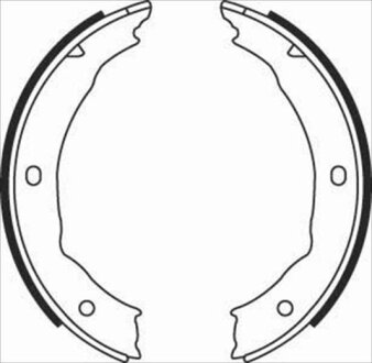 Колодки тормозные стояночного тормоза STARLINE BC 08400