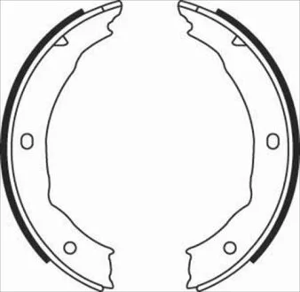 Колодки тормозные стояночного тормоза STARLINE BC 08400