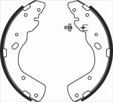 Колодки тормозные барабанные, комплект STARLINE BC 08450