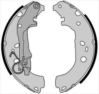 Колодки тормозные барабанные, комплект STARLINE BC 08590