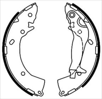 Колодки тормозные барабанные, комплект STARLINE BC 08670