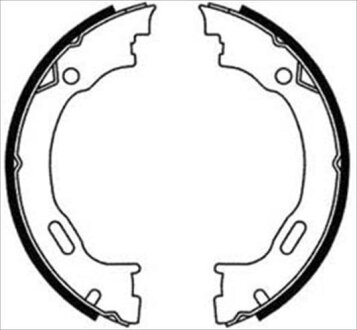 Колодки тормозные стояночного тормоза STARLINE BC 08720