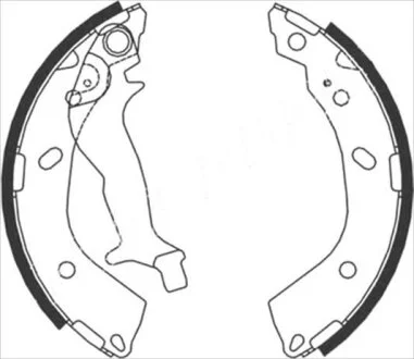 Колодки тормозные барабанные, комплект STARLINE BC 08760