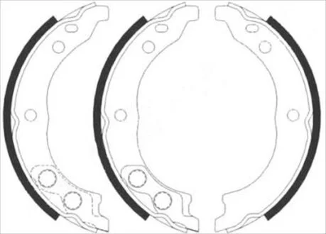 Колодки тормозные стояночного тормоза STARLINE BC 08900