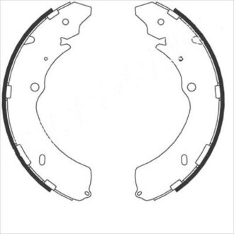 Колодки тормозные барабанные, комплект STARLINE BC 08910