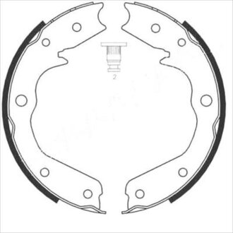 Колодки тормозные стояночного тормоза STARLINE BC 08970