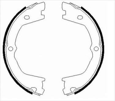 Колодки тормозные барабанные, комплект STARLINE BC 09080