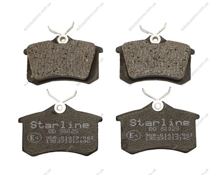 Тормозные колодки дисковые, комплект STARLINE BD S002S (фото 1)