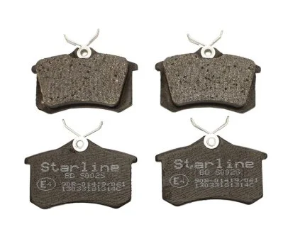 Тормозные колодки дисковые, комплект STARLINE BD S002S