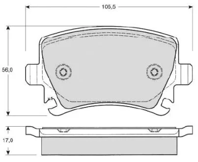 Тормозные колодки дисковые, комплект STARLINE BD S011S
