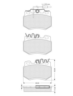 Тормозные колодки дисковые, комплект STARLINE BD S028