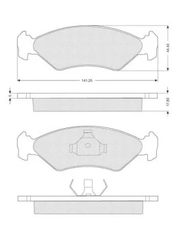 Тормозные колодки дисковые, комплект STARLINE BD S040
