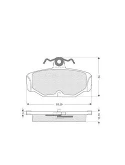 Тормозные колодки дисковые, комплект STARLINE BD S045