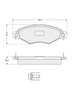 Тормозные колодки дисковые, комплект STARLINE BD S060