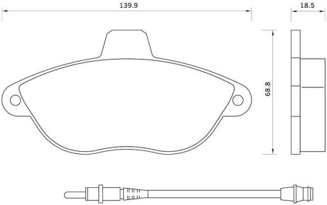 Тормозные колодки дисковые, комплект STARLINE BD S082