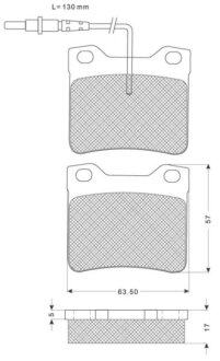 Тормозные колодки дисковые, комплект STARLINE BD S132