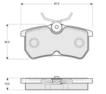 Тормозные колодки дисковые, комплект STARLINE BD S148