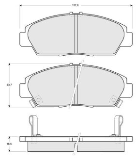 Тормозные колодки дисковые, комплект STARLINE BD S160