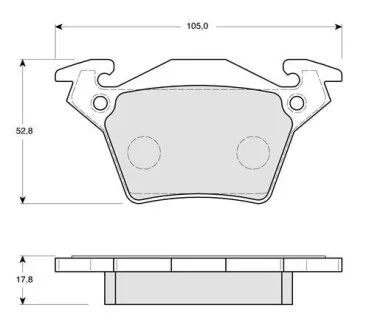 Тормозные колодки дисковые, комплект STARLINE BD S165