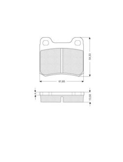 Тормозные колодки, комплект STARLINE BD S169