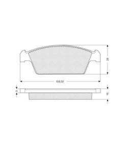 Тормозные колодки дисковые, комплект STARLINE BD S170