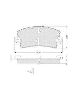 Тормозные колодки дисковые, комплект STARLINE BD S175