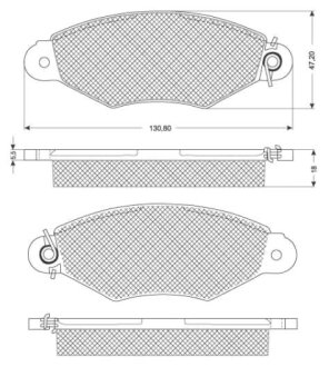 Тормозные колодки дисковые, комплект STARLINE BD S181