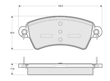 Тормозные колодки дисковые, комплект STARLINE BD S233