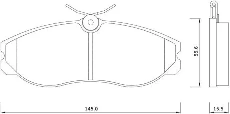 Тормозные колодки дисковые, комплект STARLINE BD S257