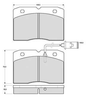 Тормозные колодки дисковые, комплект STARLINE BD S275