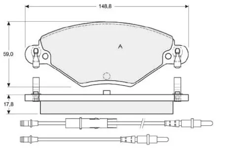 Тормозные колодки дисковые, комплект STARLINE BD S341