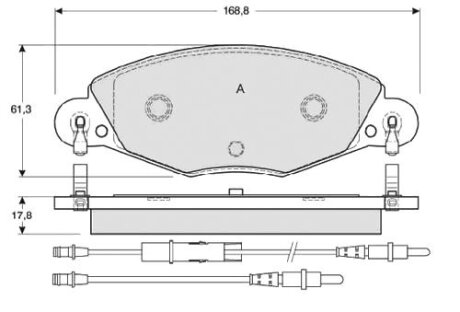 Тормозные колодки дисковые, комплект STARLINE BD S346