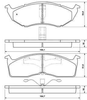 Тормозные колодки дисковые, комплект STARLINE BD S349