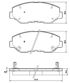 Тормозные колодки дисковые, комплект STARLINE BD S356