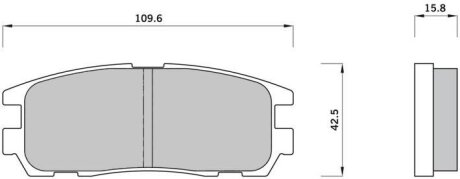 Тормозные колодки дисковые, комплект STARLINE BD S366