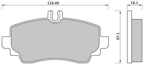Тормозные колодки дисковые, комплект STARLINE BD S369