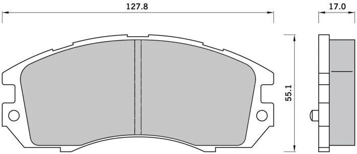 Тормозные колодки дисковые, комплект STARLINE BD S388 (фото 1)