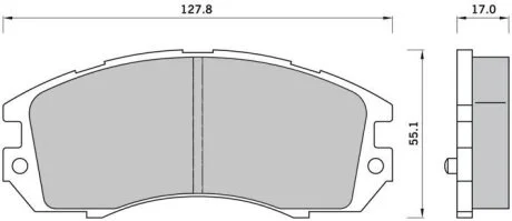 Тормозные колодки дисковые, комплект STARLINE BD S388
