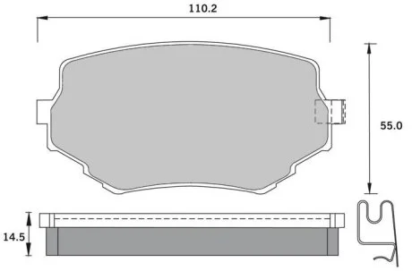 Тормозные колодки дисковые, комплект STARLINE BD S397