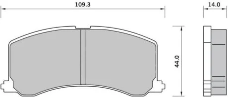 Тормозные колодки дисковые, комплект STARLINE BD S413