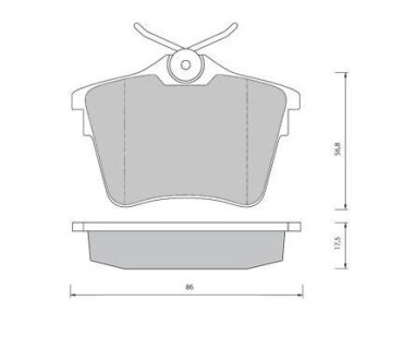 Тормозные колодки дисковые, комплект STARLINE BD S419