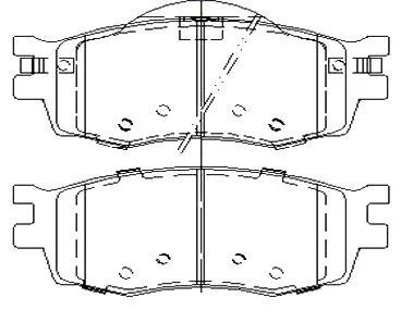 Тормозные колодки дисковые, комплект STARLINE BD S457